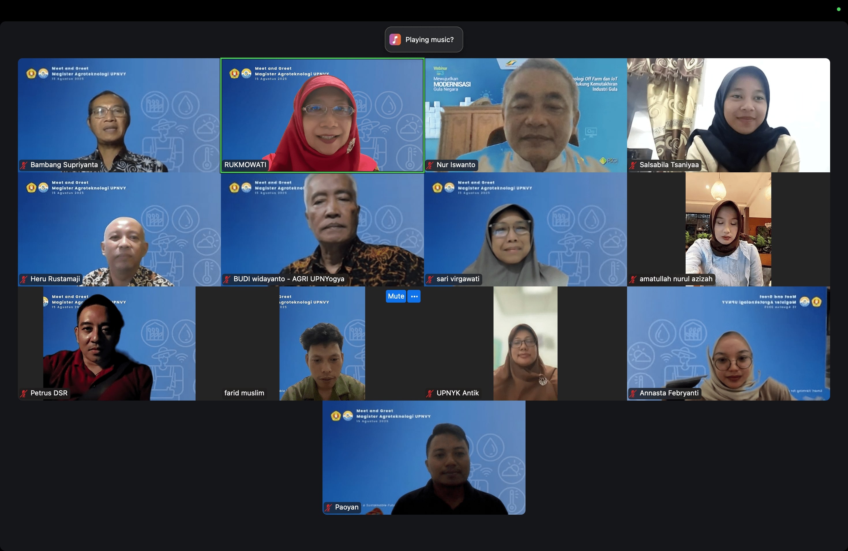  Meet and Greet Dosen dan Mahasiswa Baru Prodi Magister Agroteknologi UPNVY 2025
